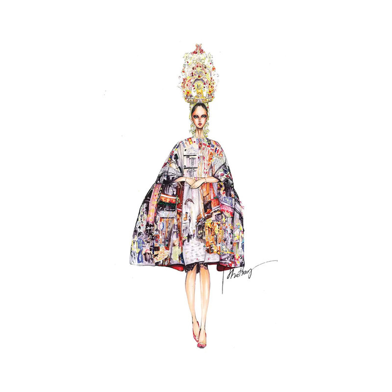 Dolce Gabbana Haute Couture 2016, H 12 po x l 8 po x P 0,75 po