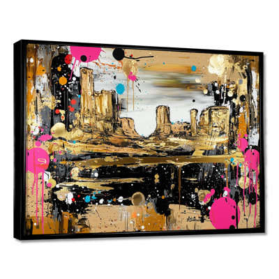 Radiant Drift of Canyon Desert I - Canyon, art mural