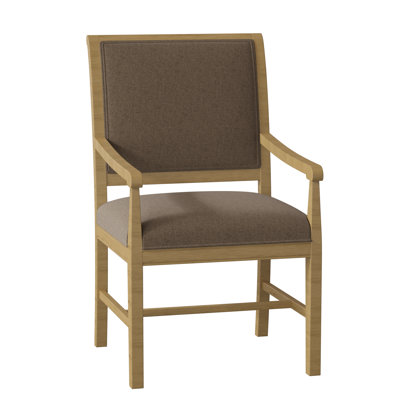 Chaise avec accoudoirs à dossier King Louis rembourré Lori
