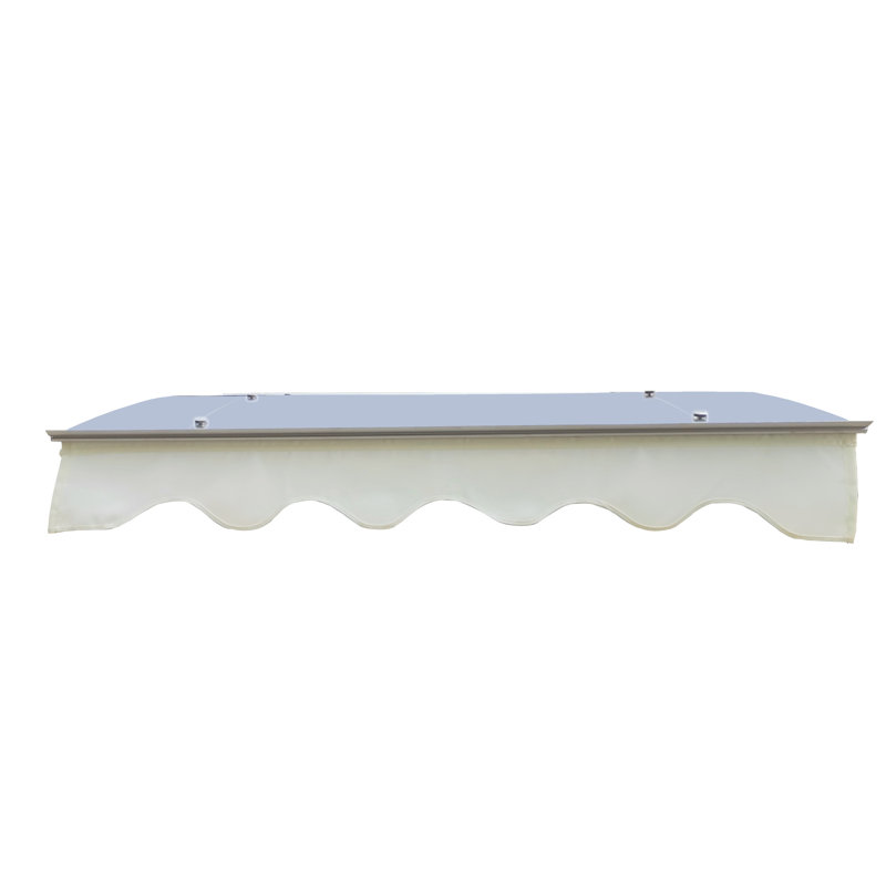 Door Window Awning Canopy 47X34. Polycarbonate, Brackets, Heat , 3 Mounting Points, Pu Coated Valance 47" Wide X 34" Deep Awning, Solid Polycarbonate & Aluminum Alloy, Rust- Upf80+/Upf50+, Wind