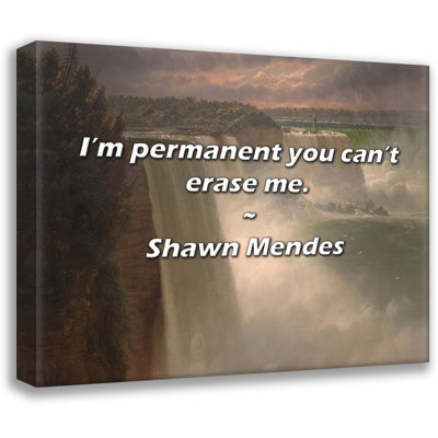 Shawn Mendes Quote: I’m permanent you can’t erase me.