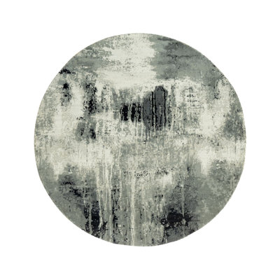 Tapis rond unique 6 pi x 6 pi Cedor