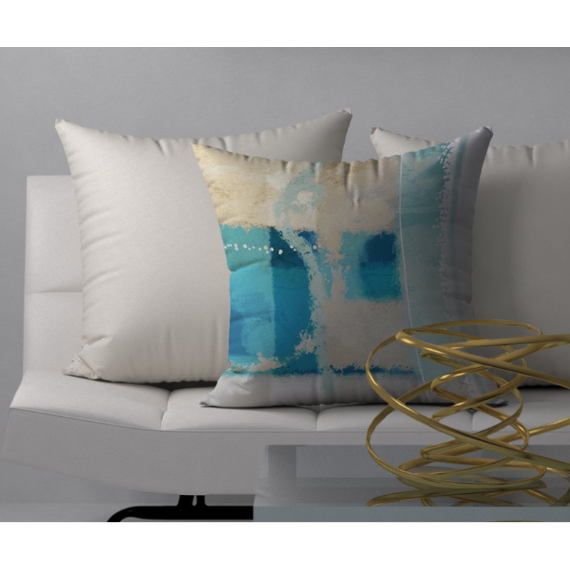 Coussin décoratif carré étincelant d’énergie, 24 po x 24 po