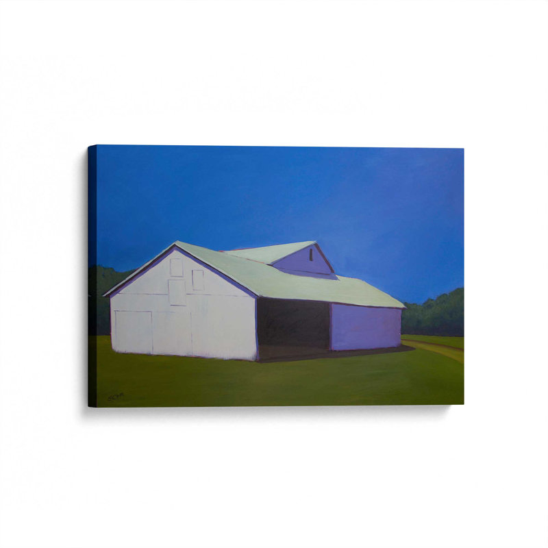 «Lonely Barn» par Carol Young, reproduction d'art sur toile, H 12 po x l 16 po