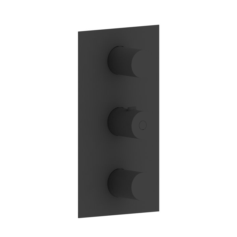 Ensemble de garniture 3 fonctions noir mat, Noir mat