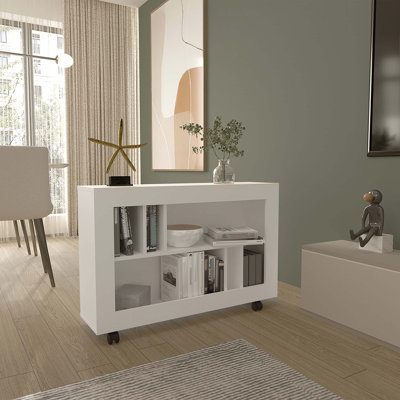 Console Table Cart, 5 Shelves, 4 Casters by Ebern Designs