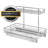 2 Tier Under Sink Organizers And Storage - Slide Out Cabinet Organizer With Sliding Drawers For Inside Cabinets-  11"W X 21"D X 15"H, Chrome.