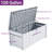 Edrosie Inc 120 Gallons Water Resistant Resin Lockable Deck Box with cushion-92535874