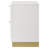Sophia White 2-Drawer Nightstand
