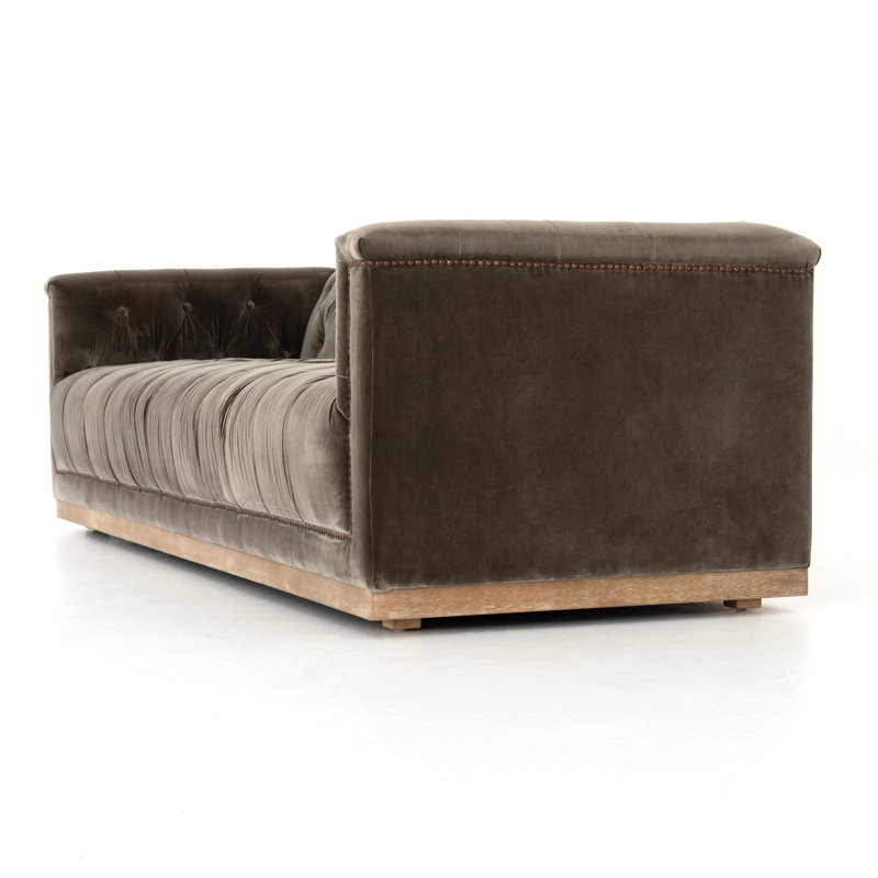 Maxx Velvet Sofa, Sapphire Birch