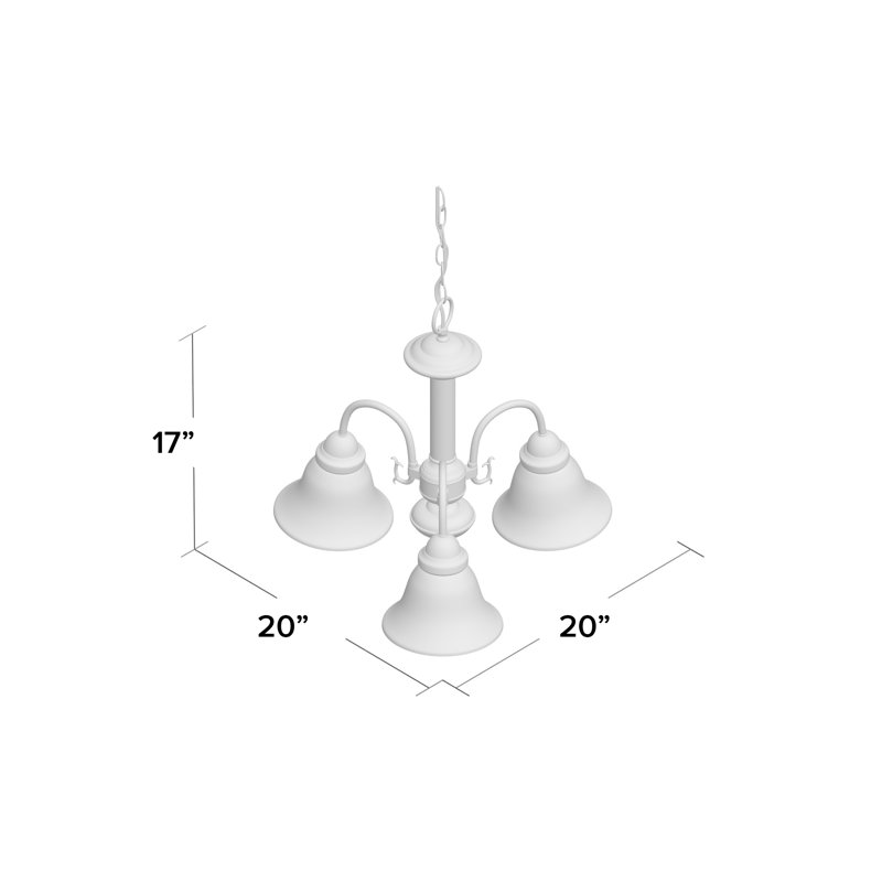 Turcotte 3 - Light Dimmable Classic / Traditional Chandelier