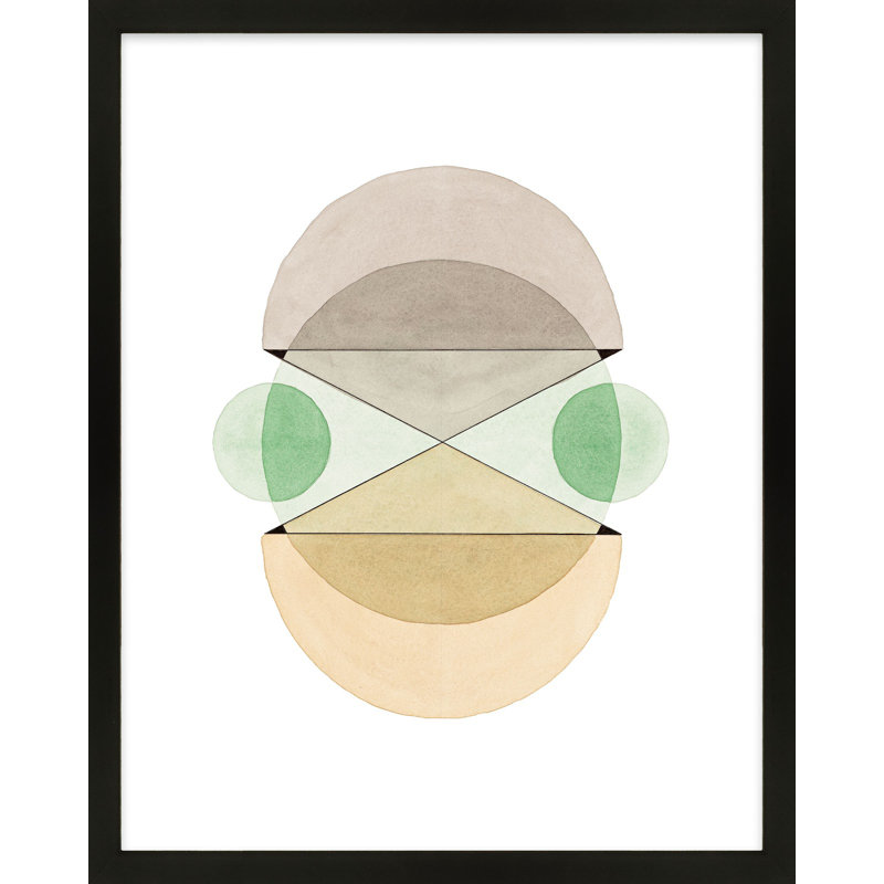 Courage In Green Print by Allison Rietta, Black Framed, 50" H x 40" W x 1.25" D