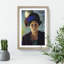 Portrait of a Woman by August Macke - Framed Print-62759815-62759816