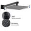 Robinetterie de salle de bain moderne à contrôle de pression noir mat