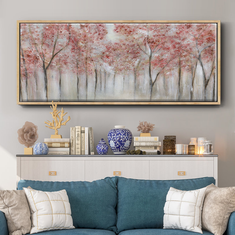 «Blush Spring», toile encadrée, H 24 po x l 60 po