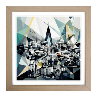 City of London Geometric - Framed Print