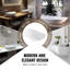Évier vasque en céramique moderne avec protection anti-éclaboussures profonde