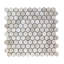 White Oak Marble 1" Hexagon Mosaic