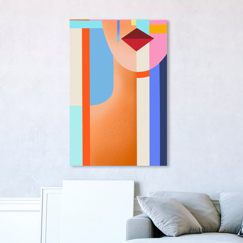 Abstract Shaped Lady III Print, Wrapped Canvas, 54" H x 36" W