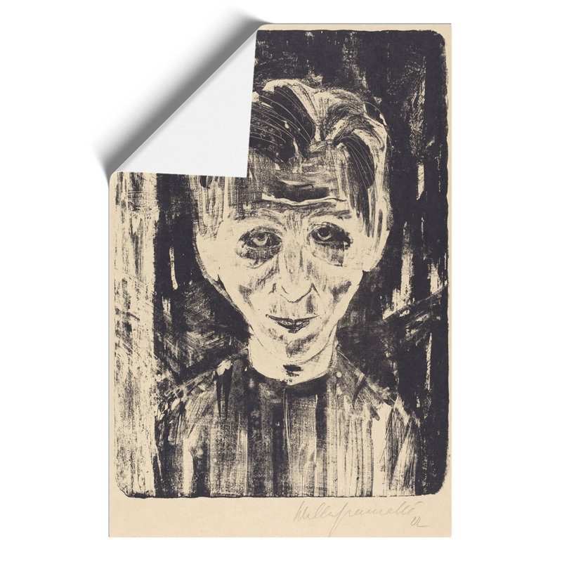 Self Portrait by Walter Gramatte - Frameless Print, 59cm H x 42cm W x 0.1cm D