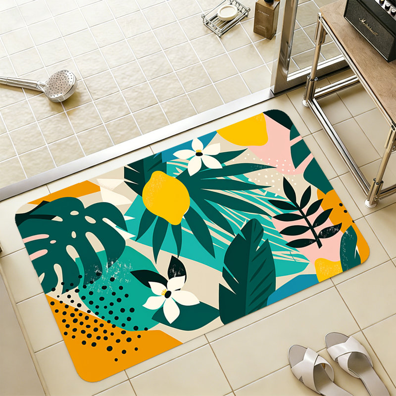 Tapis de salle de bain Tropical Tropical, Rectangle - L 36 po x l 24 po