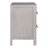 Solid Wood 2-Drawer Nightstand With Usb Charger