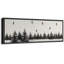 Grande impression sur toile encadrée, impression abstraite de paysage d'hiver pour une décoration moderne-119328913-119328915