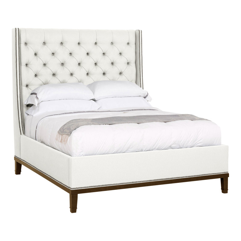 Michael Weiss Queen Upholstered Panel Bed, Havana, Tommy Snow, Yes