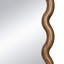 Miroir surdimensionné en bois 31,4 x 1,4 x 74 po avec cadre brun unique