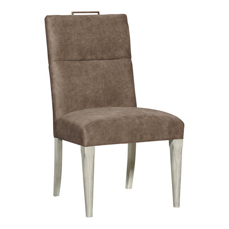 Thom Filicia Home Fabric Tight Back Side Chair, Wrenn, Nadia Earth