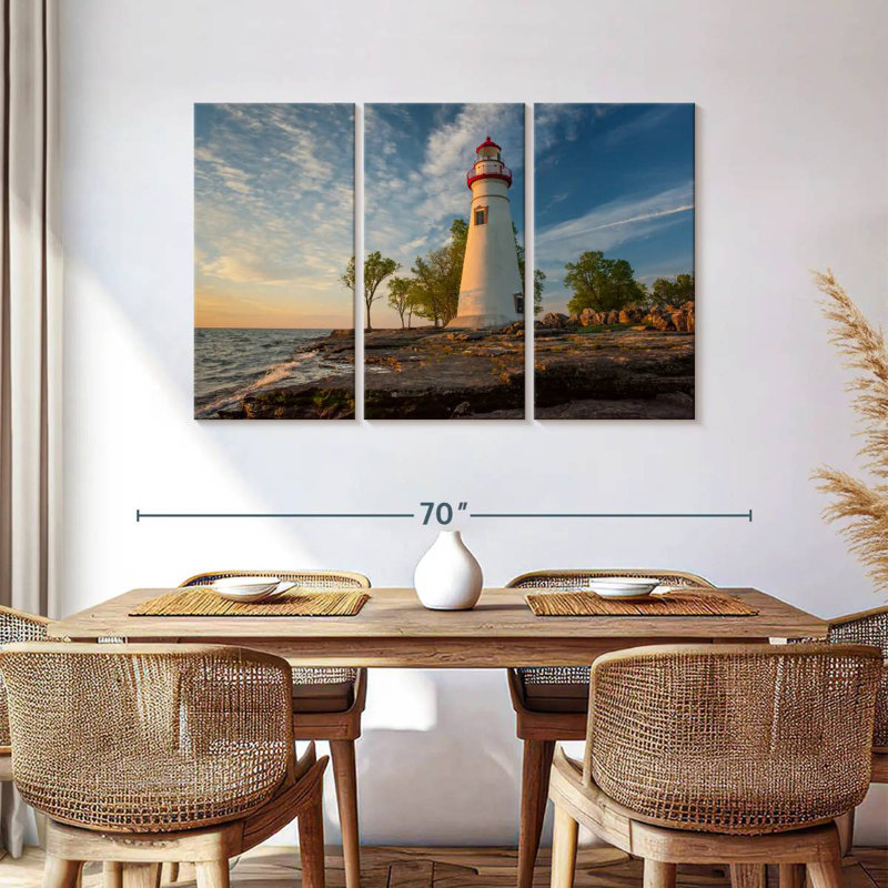 Aletra Marblehead Lighthouse Aglow, 36" H x 57" W