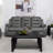 Kenneth Dark Grey Upholstered Sofa