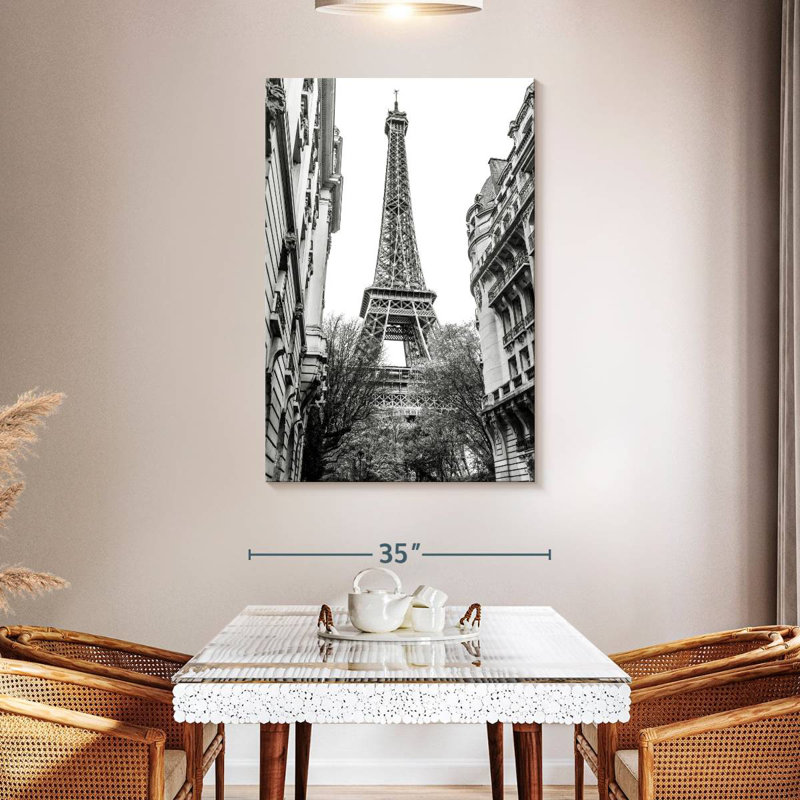 Aime Monochrome Eiffel Tower I, 48" H x 32" W