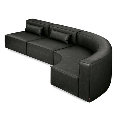 Mix Modular Upholstered Curved Sectional Reversible