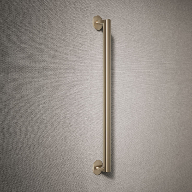 Components In Grab Bar, Vibrant Brushed Bronze, 24" W