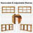 6 Cubes Solid Wood Wide Bookcase