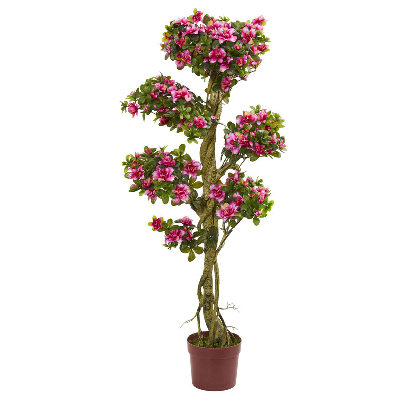 Plante de fleurs artificielle 60" en pot