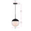 Luminaire suspendu simple à intensité variable 1 lumière Yearby Yearby-1870617822-1870617810-1870617814