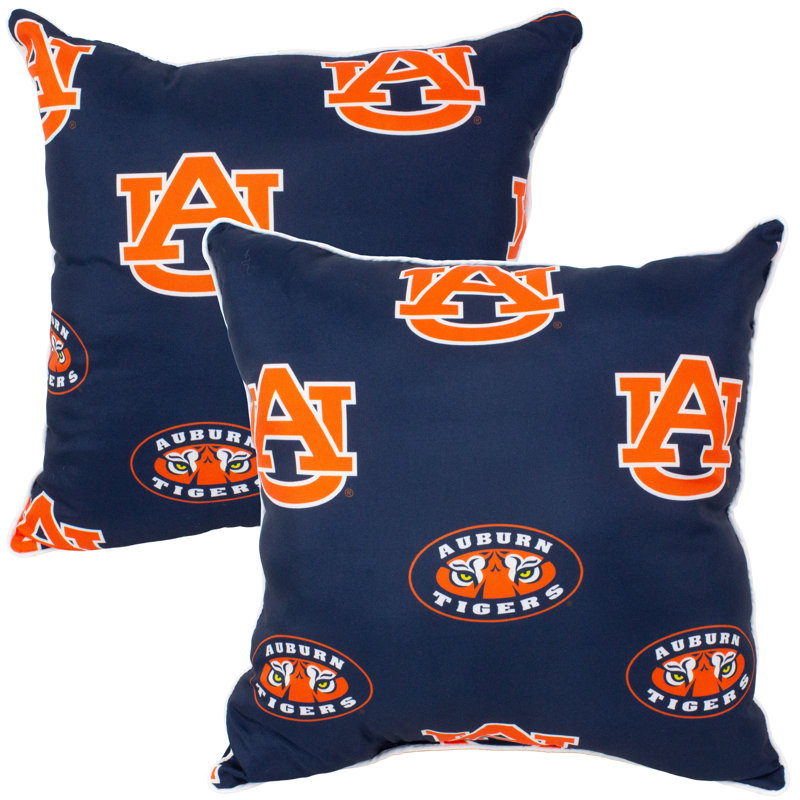 NCAA Square Pillow Cover & Insert, Auburn