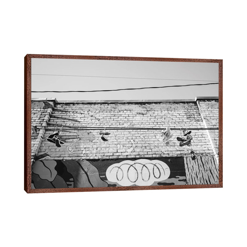 San Francisco III by Bethany Young - Print on Canvas, 66.04cm H x 101.6cm W x 3.81cm D, Classic Brown Wood Framed