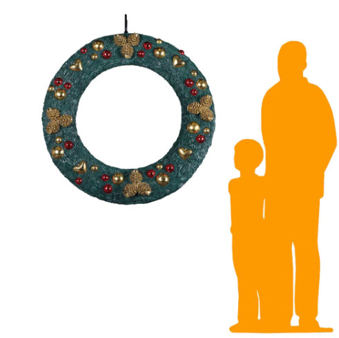 Statue couronne de Noël Alyza