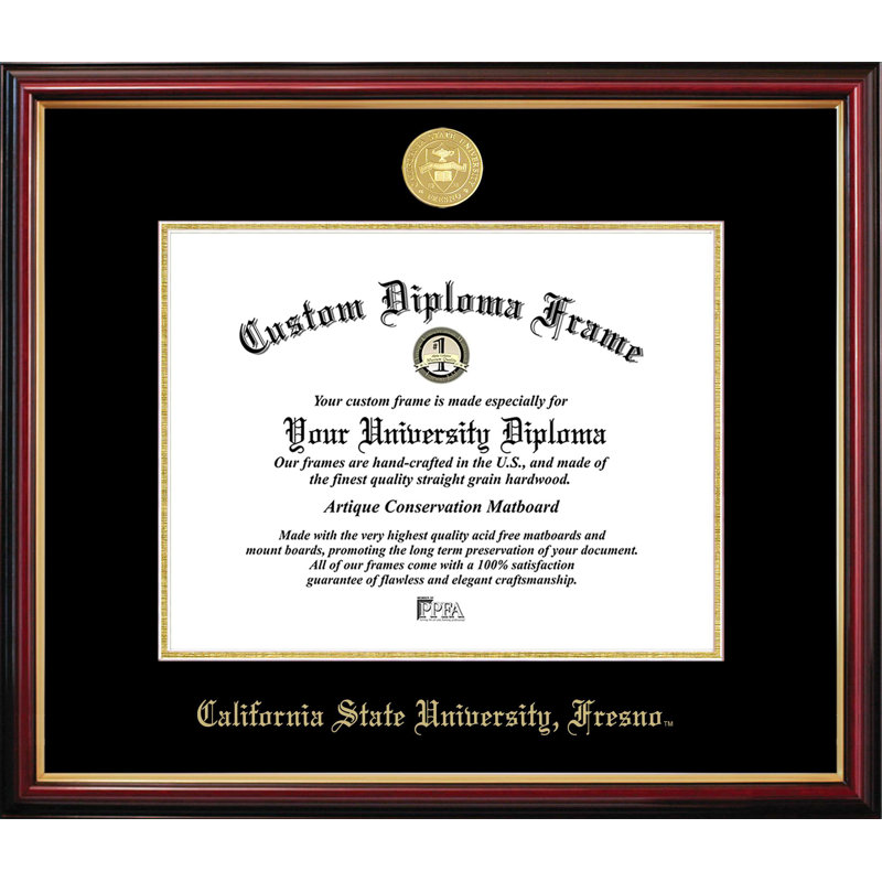 Cadre de diplôme Chico Petite de l'Université Cal State, L 11 po x H 8,5 po, NCAA Cal State University Chico