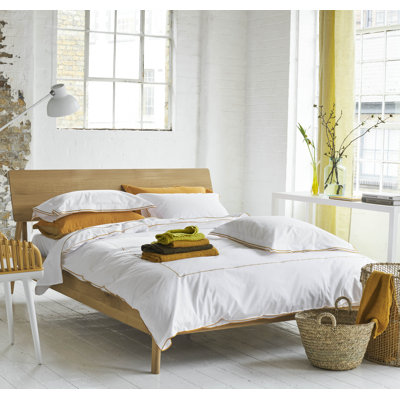 Designers Guild Astor Saffron Yellow 400 Thread Count Bedset