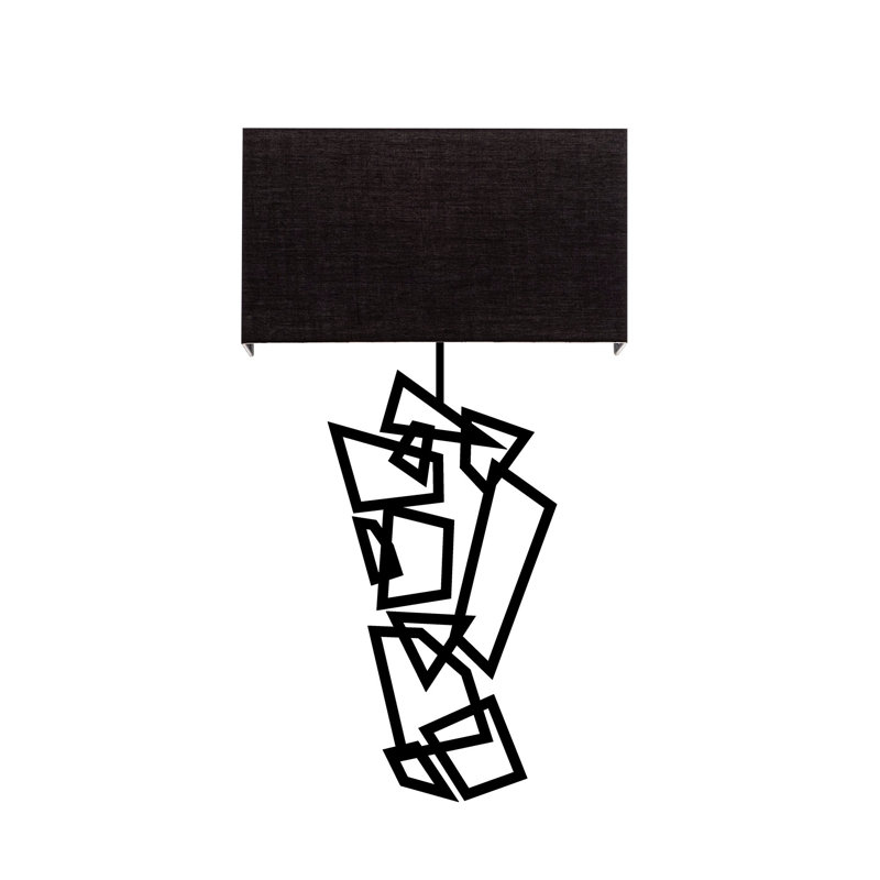 Applique murale 1 lumière Ivie, Noir