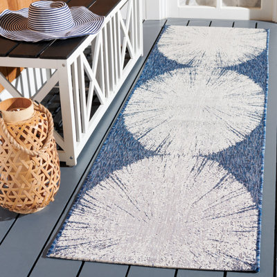 Courtyard Performance Abstract Indoor/Outdoor Area Rug