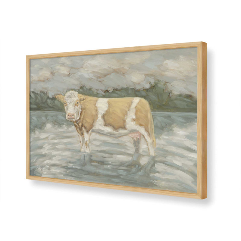 «Bathing Beauty» par Sara G. Designs, reproduction d'art, L 48 x H 36, Tan, Impression encadrée