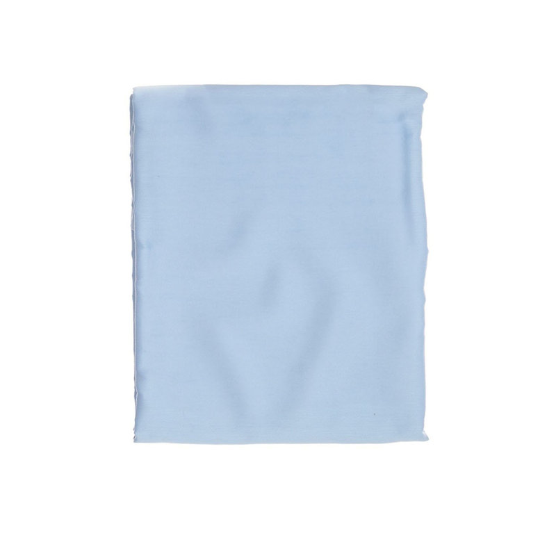 Luxury Satin Single XL Fitted Sheet, 100% Cotton, Blue, 39 x 79 + 15.7 Deep Pocket | 210 Thread Count, 4.4 oz/sq yd | Machine Washable at 86°F | Soft, Breathable, Perfect for Comfortable Sleep