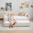 Twin Upholstered Daybed Frame with Trundle-1770055161