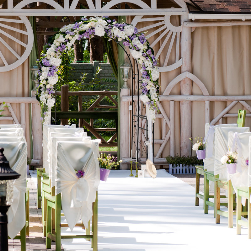 53" W x 22" D Metal Arbour in Black, Black
