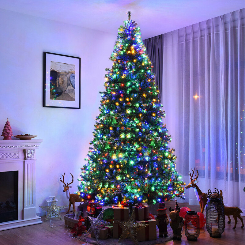 Arbre de Noël vert réaliste, H 9 pi